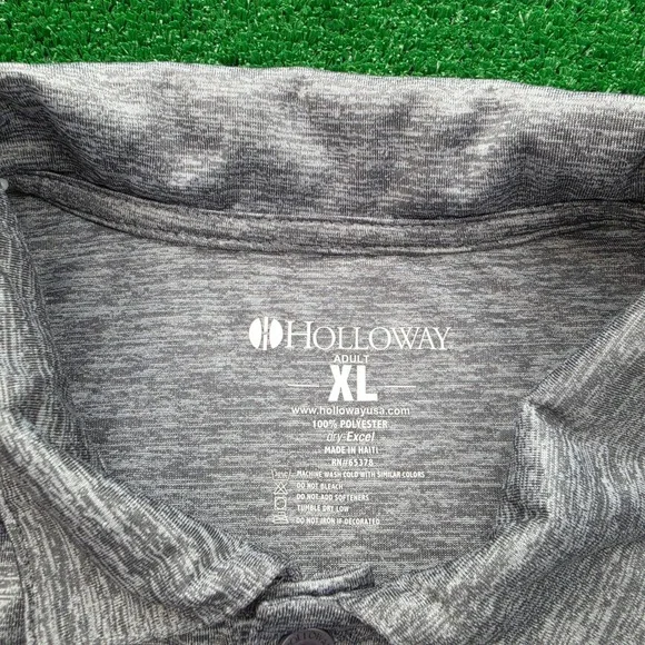 Baltimore Orioles Polo Shirt Mens XL Heather Grey Holloway Miller Lite Beer Golf - Picture 7 of 8